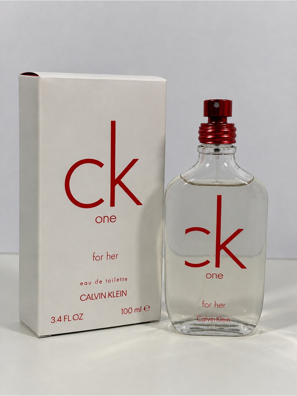 Calvin Klein CK One Red Edition Her 3.4 oz - 100ml EDT Spray Discontinued RARE